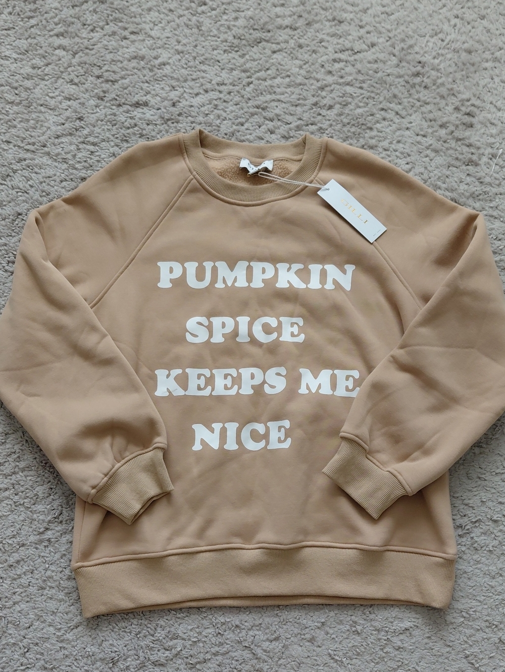 Gilli Pumpkin Spice Keeps Me Nice Crewneck Sweatshirt